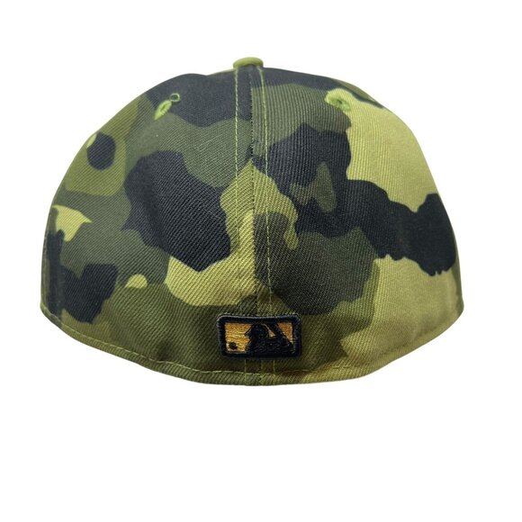 Pittsburgh Pirates New Era On Field Authentic Hat Cap 7 3/4 Camo Military 5950 - Picture 5 of 11